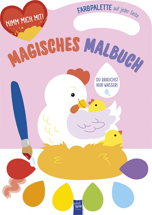 Produktbild: Magisches Malbuch - Cover rosa (Huhn)