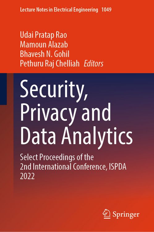 Produktbild: Security, Privacy and Data Analytics