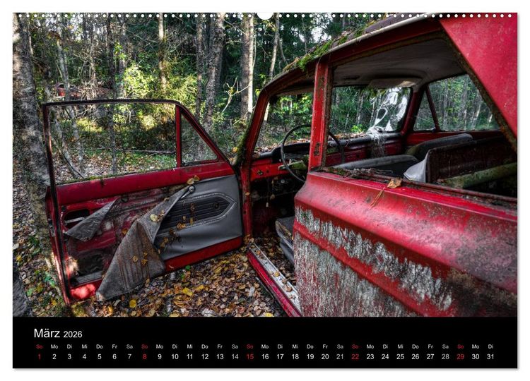 Produktbild: Autos, abgestellt und vergessen (Wandkalender 2026 DIN A2 quer), CALVENDO Monatskalender