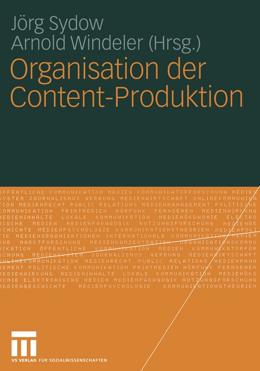 Produktbild: Organisation der Content-Produktion