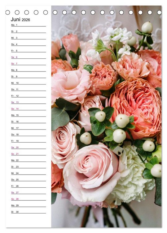 Produktbild: Lust auf Hochzeit - Planer (Tischkalender 2026 DIN A5 hoch), CALVENDO Monatskalender