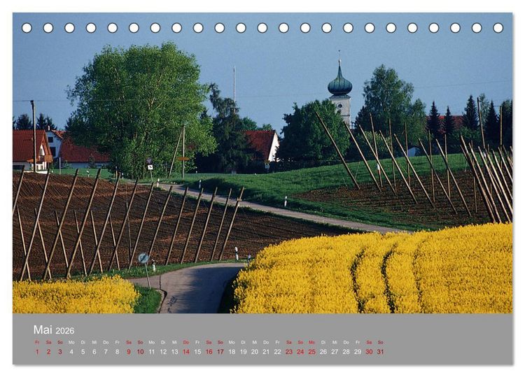 Produktbild: Hallertau (Tischkalender 2026 DIN A5 quer), CALVENDO Monatskalender