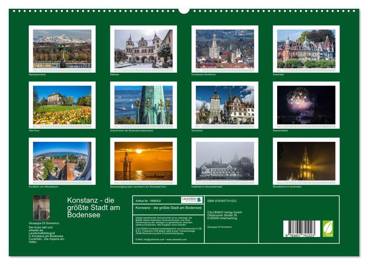 Produktbild: Konstanz - die gr&ouml;&szlig;te Stadt am Bodensee (hochwertiger Premium Wandkalender 2026 DIN A2 quer), Kunstdruck in Hochglanz