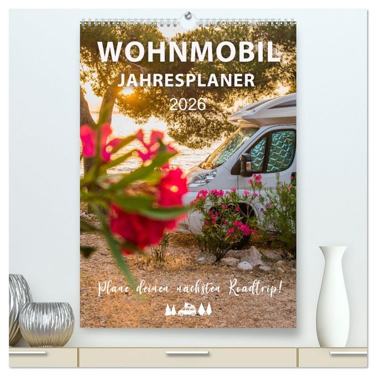 Produktbild: Wohnmobil Jahresplaner (hochwertiger Premium Wandkalender 2026 DIN A2 hoch), Kunstdruck in Hochglanz