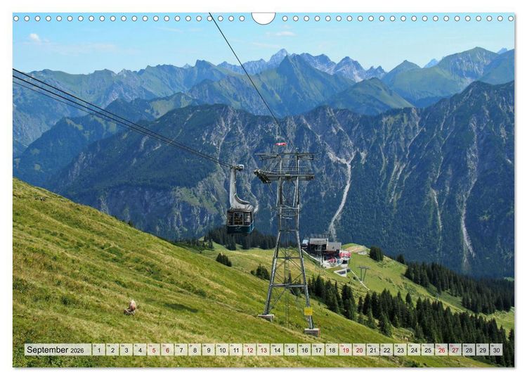 Produktbild: Bergbahnen in den Alpen (Wandkalender 2026 DIN A3 quer), CALVENDO Monatskalender