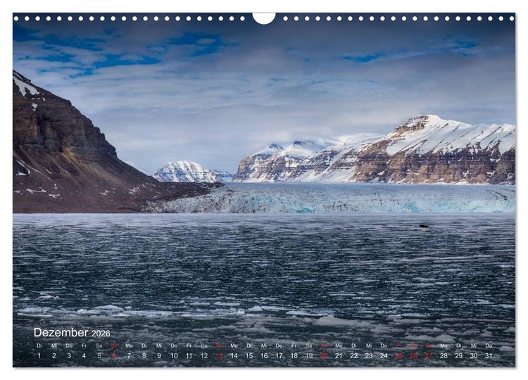 Produktbild: Spitzbergen - Impressionen aus der Arktis (Wandkalender 2026 DIN A3 quer), CALVENDO Monatskalender