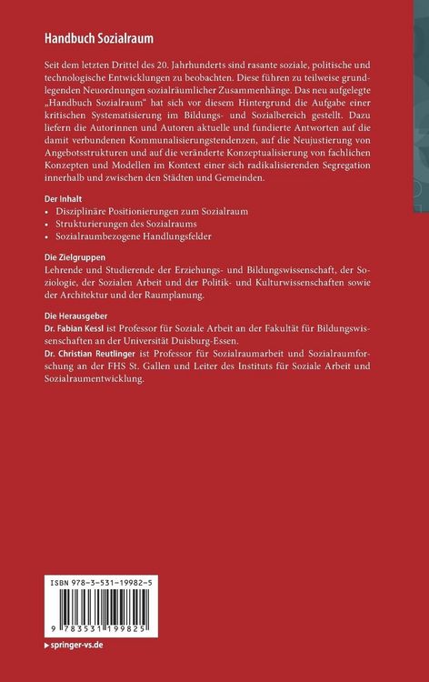 Produktbild: Handbuch Sozialraum