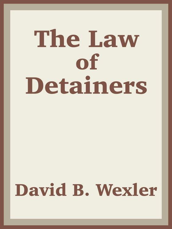 Produktbild: Law of Detainers, The