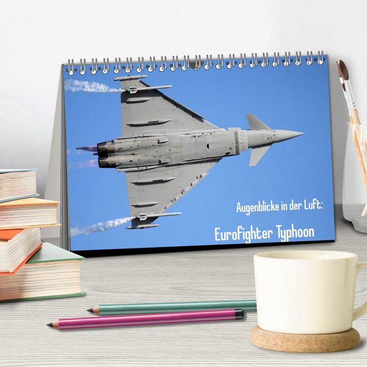 Produktbild: Augenblicke in der Luft: Eurofighter Typhoon (Tischkalender 2026 DIN A5 quer), CALVENDO Monatskalender