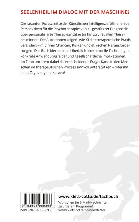 Produktbild: K&uuml;nstliche Intelligenz und Psychotherapie