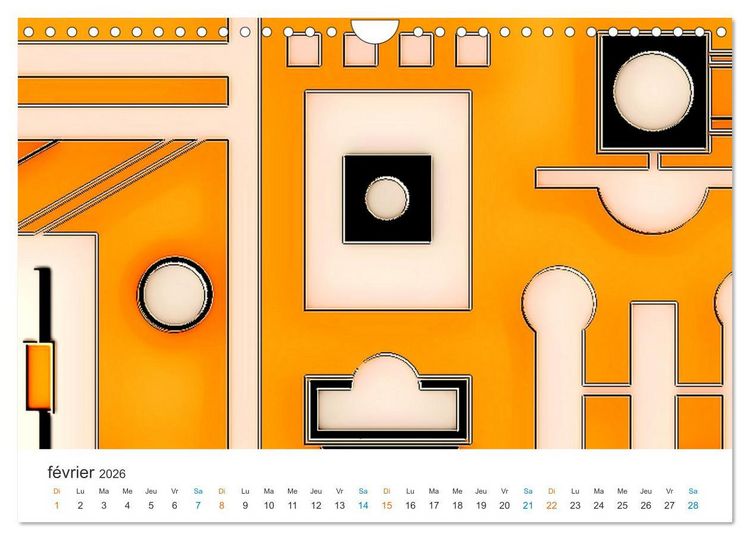 Produktbild: L'art abstrait aux mille facettes (Calendrier mural 2026 DIN A4 vertical), CALVENDO calendrier mensuel
