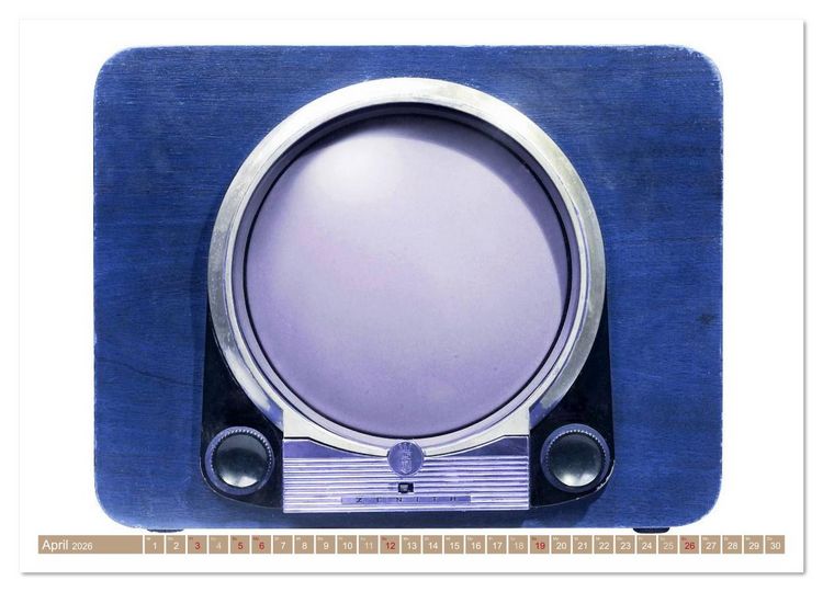 Produktbild: Fernseher der 1950er bis 70er Jahre: In die R&ouml;hre geguckt (hochwertiger Premium Wandkalender 2026 DIN A2 quer), Kunstdruck in Hochglanz