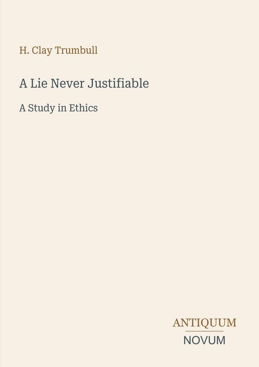 Produktbild: A Lie Never Justifiable
