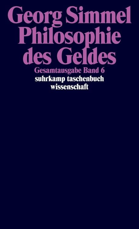 Produktbild: Gesamtausgabe 06. Philosophie des Geldes