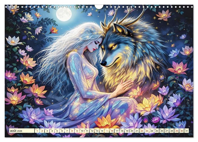 Produktbild: Des amiti&eacute;s touchantes (Calendrier mural 2026 DIN A3 vertical), CALVENDO calendrier mensuel