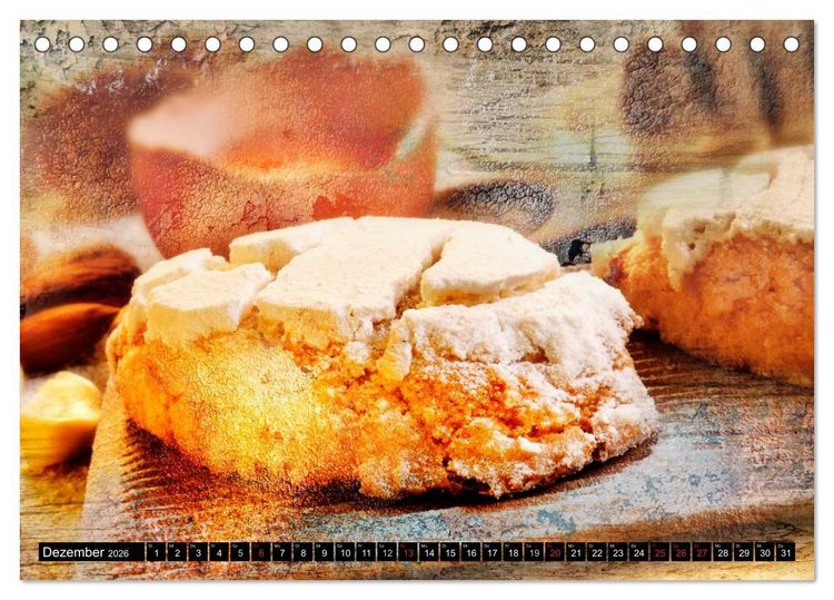 Produktbild: Italian Food - Vintage Design (Tischkalender 2026 DIN A5 quer), CALVENDO Monatskalender