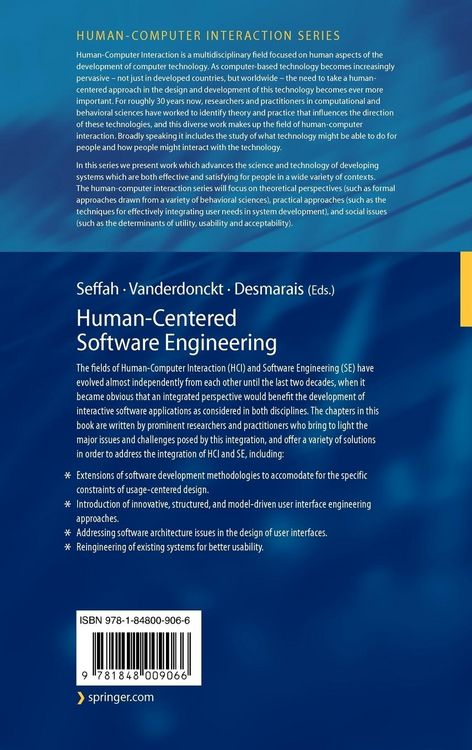 Produktbild: Human-Centered Software Engineering