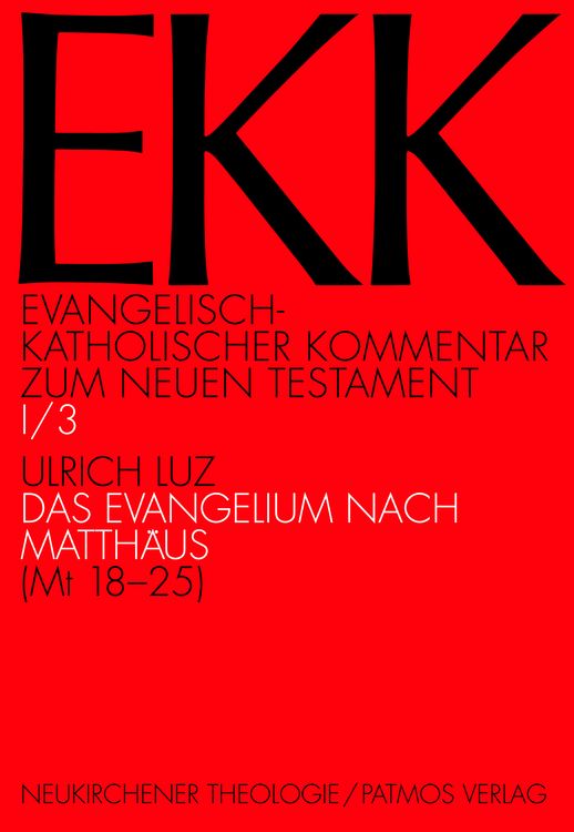 Produktbild: Das Evangelium nach Matth&auml;us, EKK I/3