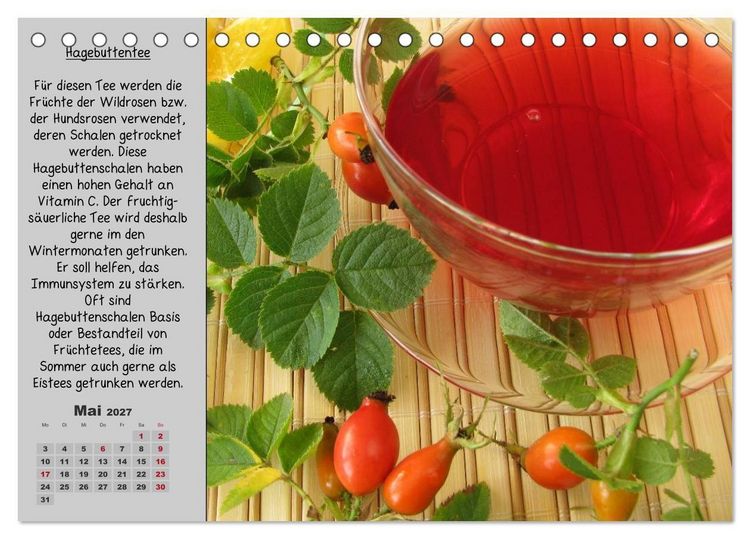 Produktbild: Eine kleine Teekunde - Zw&ouml;lf Teesorten im Portr&auml;t (Tischkalender 2027 DIN A5 quer), CALVENDO Monatskalender
