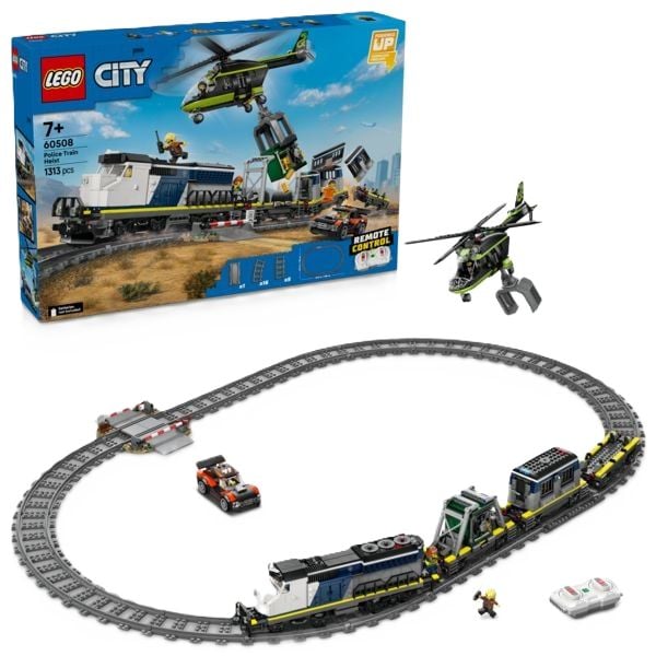 Produktbild: LEGO City 60508 &Uuml;berfall auf den Polizeizug, Spielzeug Hubschrauber