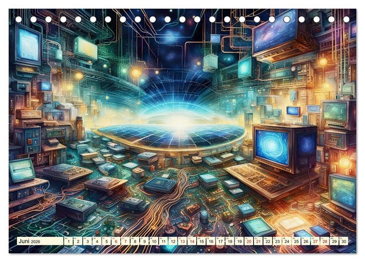 Produktbild: Vernetzte Visionen (Tischkalender 2026 DIN A5 quer), CALVENDO Monatskalender