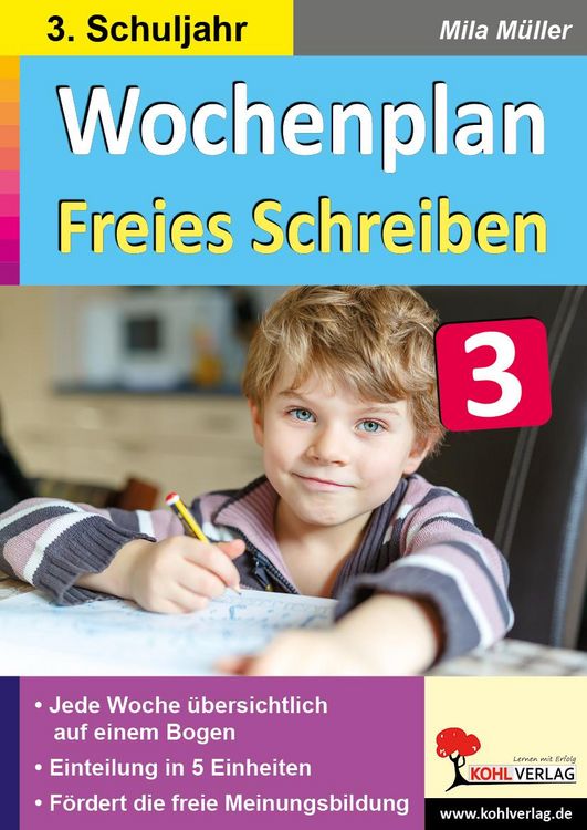 Produktbild: Wochenplan Freies Schreiben / Klasse 3