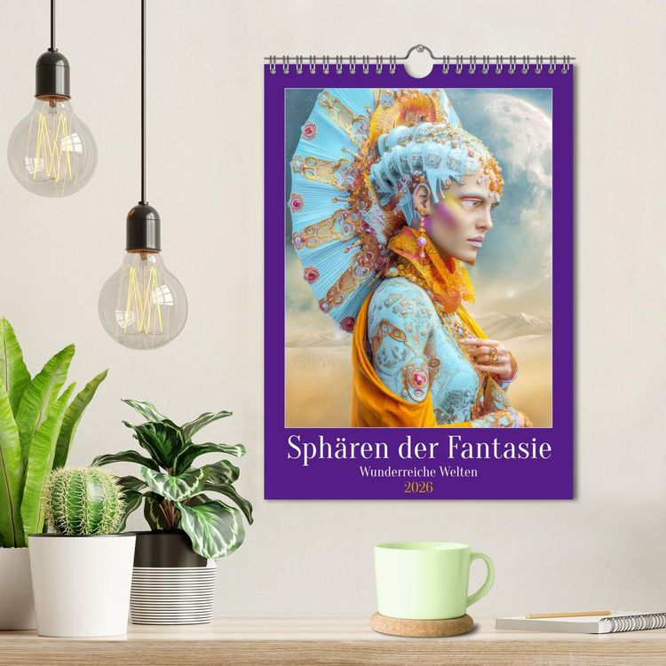 Produktbild: Sph&auml;ren der Fantasie - Wunderreiche Welten (Wandkalender 2026 DIN A4 hoch), CALVENDO Monatskalender