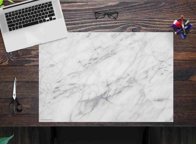 Produktbild: Cover-your-desk Schreibtischunterlage f&uuml;r Kinder und Erwachsene Marmor, aus hochwertigem Vinyl , 60 x 40 cm