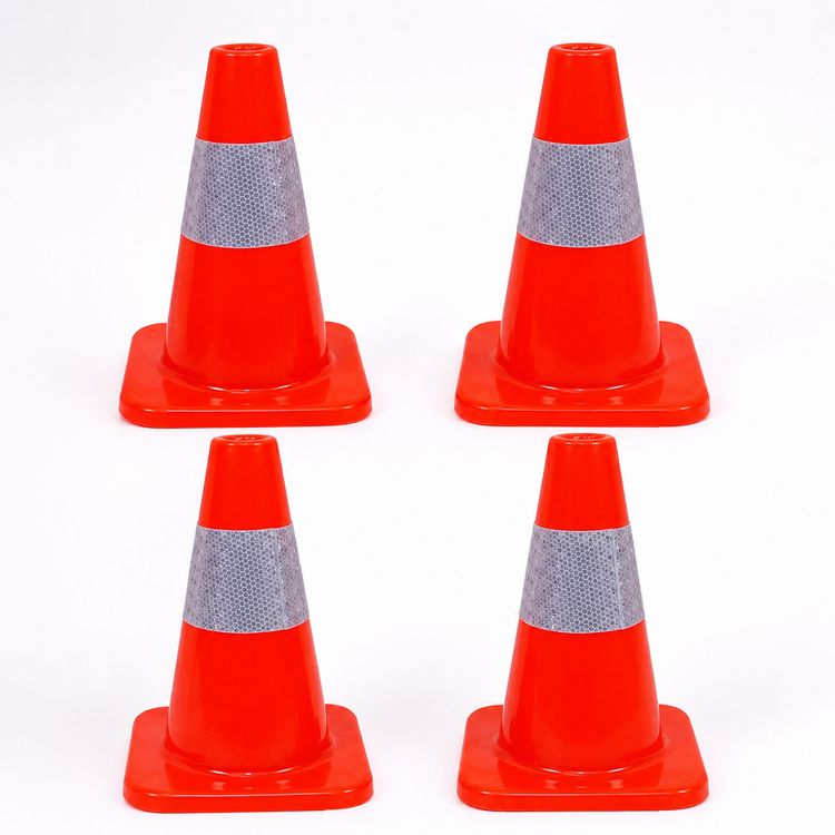 Produktbild: HTI-Living 4er Set Verkehrskegel 30 cm Trainingskegel Pylonen Orange