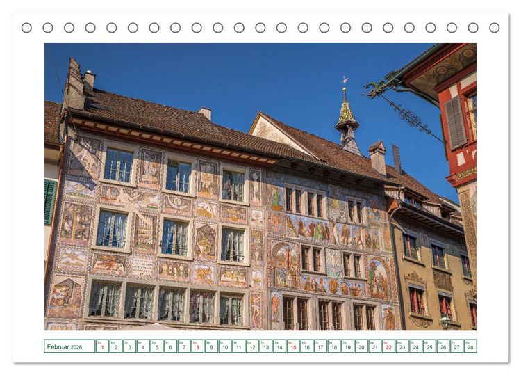 Produktbild: Charmantes Stein am Rhein (Tischkalender 2026 DIN A5 quer), CALVENDO Monatskalender
