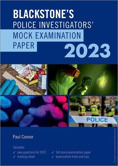 Produktbild: Blackstone's Police Investigators Mock Exam 2023