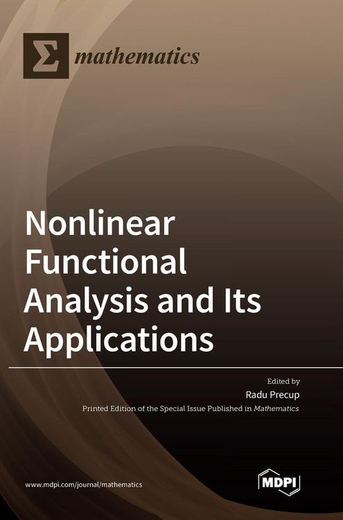 Produktbild: Nonlinear Functional Analysis and Its Applications