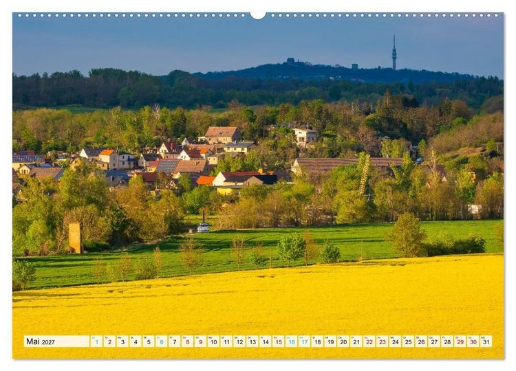 Produktbild: Willkommen im Saalekreis (hochwertiger Premium Wandkalender 2027 DIN A2 quer), Kunstdruck in Hochglanz