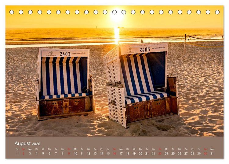 Produktbild: Nordsee - Traum (Tischkalender 2026 DIN A5 quer), CALVENDO Monatskalender