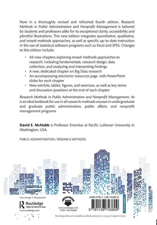 Produktbild: Research Methods in Public Administration and Nonprofit Management