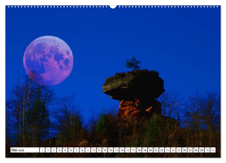 Produktbild: Tr&auml;ume im Mondlicht (hochwertiger Premium Wandkalender 2026 DIN A2 quer), Kunstdruck in Hochglanz