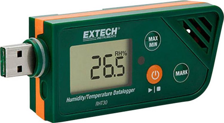 Produktbild: Extech RHT30 RHT30 Multi-Datenlogger Messgr&ouml;&szlig;e Luftfeuchtigkeit, Temperatur -30 bis +70 &deg;C 0.1 bis 99.9 % rF PDF Funktion