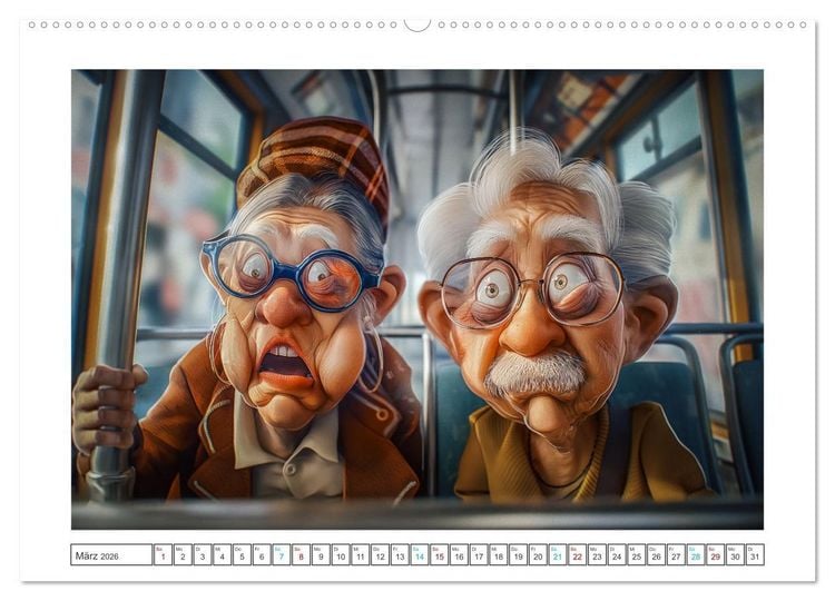 Produktbild: Alt, aber nicht leise (hochwertiger Premium Wandkalender 2026 DIN A2 quer), Kunstdruck in Hochglanz