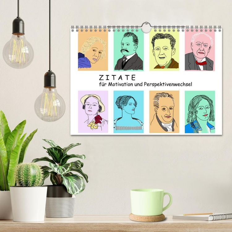 Produktbild: Zitate f&uuml;r Motivation und Perspektivenwechsel (Wandkalender 2027 DIN A4 quer), CALVENDO Monatskalender