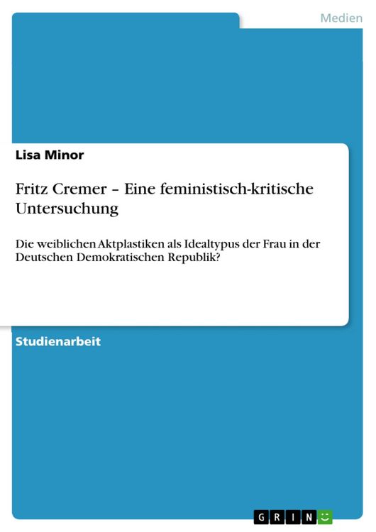 Produktbild: Fritz Cremer - Eine feministisch-kritische Untersuchung