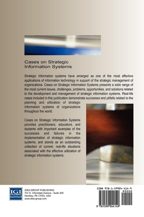 Produktbild: Cases on Strategic Information Systems