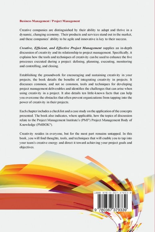 Produktbild: Creative, Efficient, and Effective Project Management