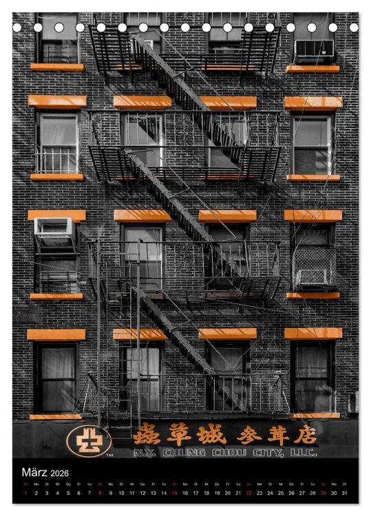 Produktbild: New York Colorkey (Tischkalender 2026 DIN A5 hoch), CALVENDO Monatskalender