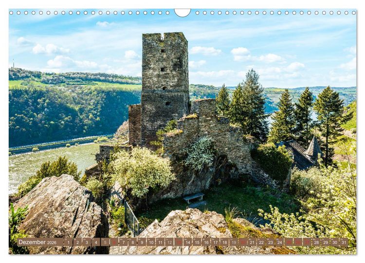 Produktbild: Burgen und Festungen am Mittelrhein (Wandkalender 2026 DIN A3 quer), CALVENDO Monatskalender