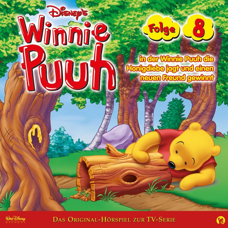 Produktbild: 08: Winnie Puuh in der Winnie Puuh die Honigdiebe jagt und einen neuen Freund gewinnt (H&ouml;rspiel zur Disney TV-Serie)