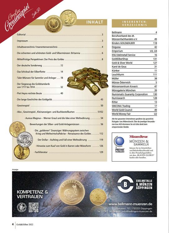 Produktbild: Sonderheft Gold & Silber