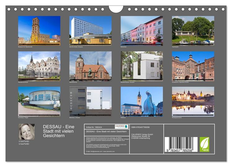 Produktbild: DESSAU - Eine Stadt mit vielen Gesichtern (Wandkalender 2026 DIN A4 quer), CALVENDO Monatskalender