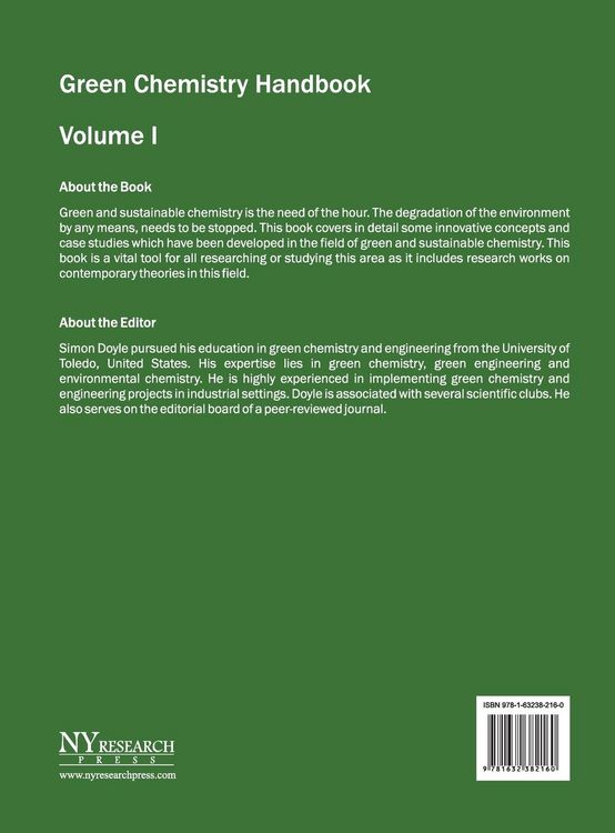 Produktbild: Green Chemistry Handbook