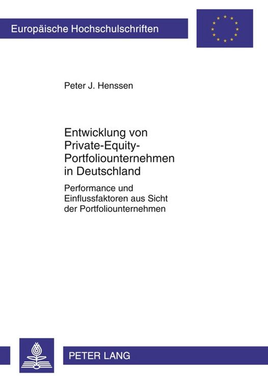 Produktbild: Entwicklung von Private-Equity-Portfoliounternehmen in Deutschland