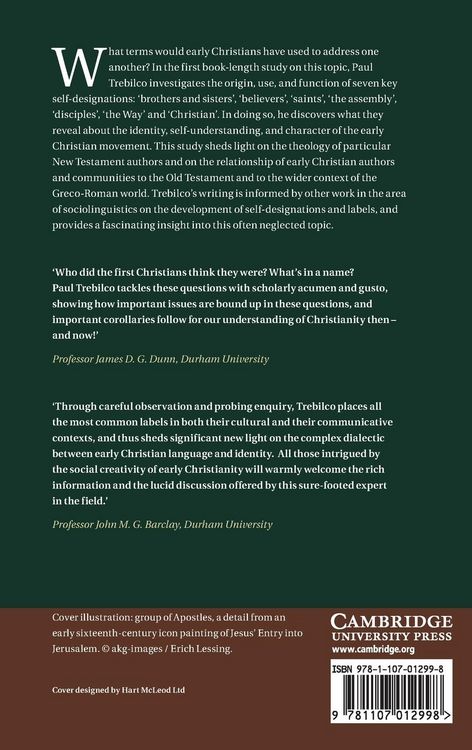 Produktbild: Self-designations and Group Identity in the New Testament